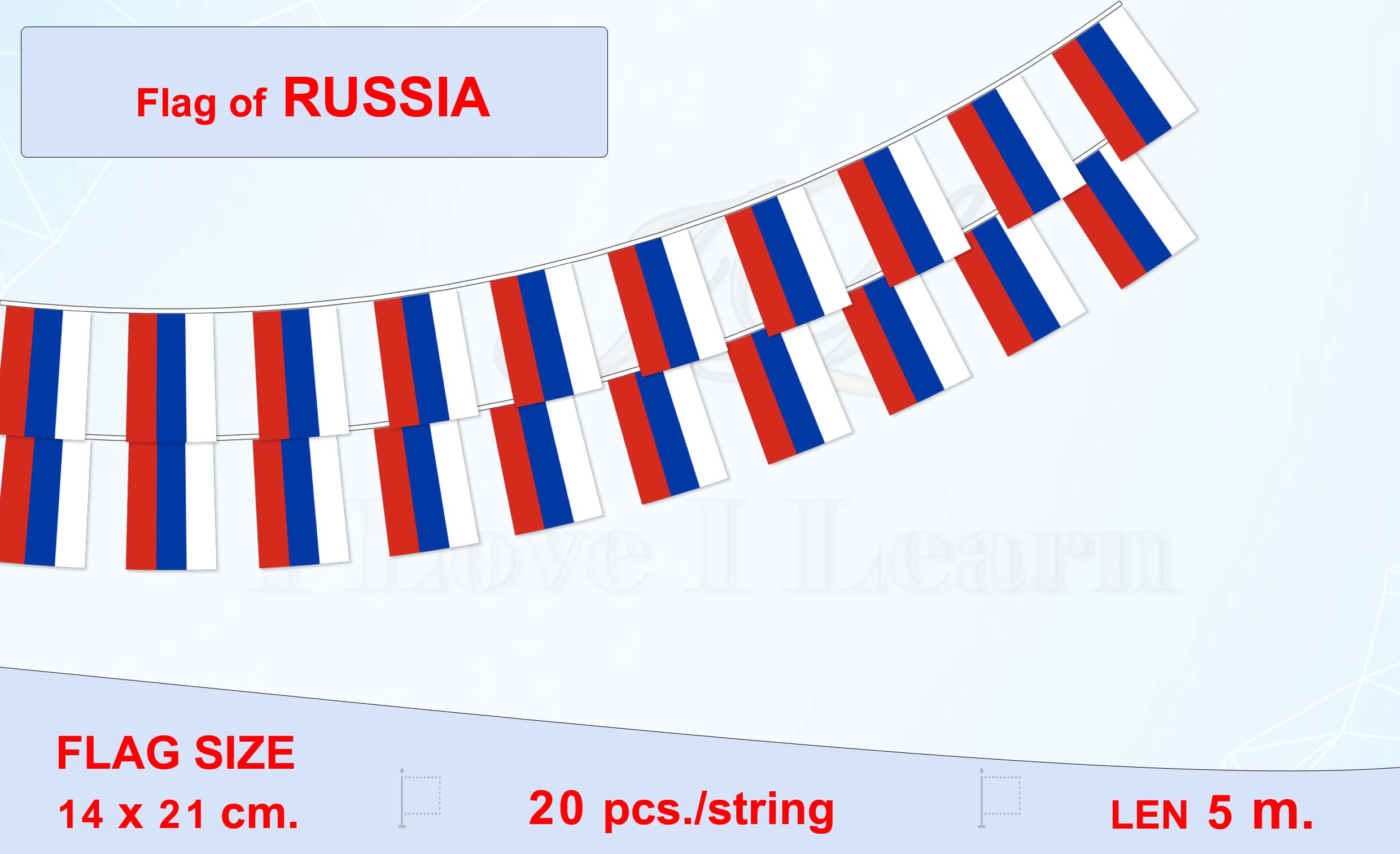 ธงชาติรัสเซีย (ธงราวรัสเซีย) флаг федерации россии Russian Federation Flag Small Flag Decoration ธงชาติประเทศสหพันธรัฐรัสเซีย สำหรับประดับตกแต่งในงาน ตกแต่งสถานที่ ราคาถูก