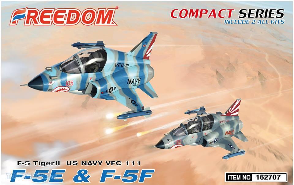 Freedom Model Kit Eggs Plane FDM162707 F-5E & F-5F VFC111 (Compact Series) (Compact Series) โมเดลเครื่องบินไข่