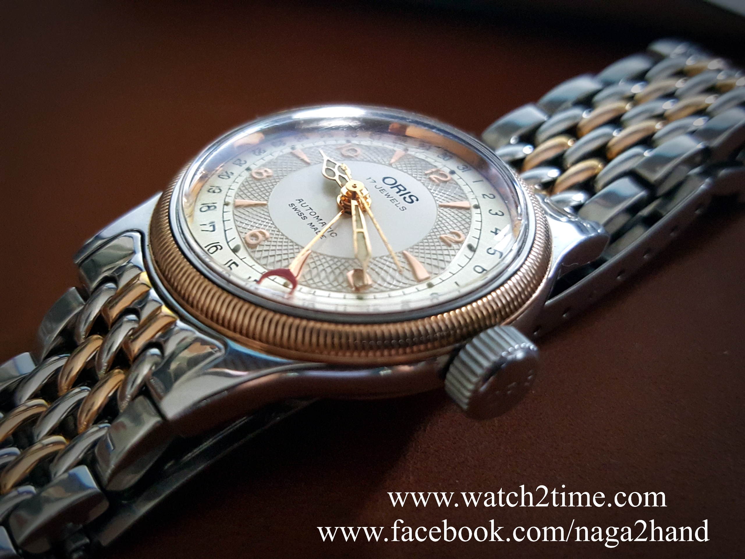 ขาย นาฬิกาข้อมือ Oris Big Crown made Swiss ทอง 2 กษัตริ