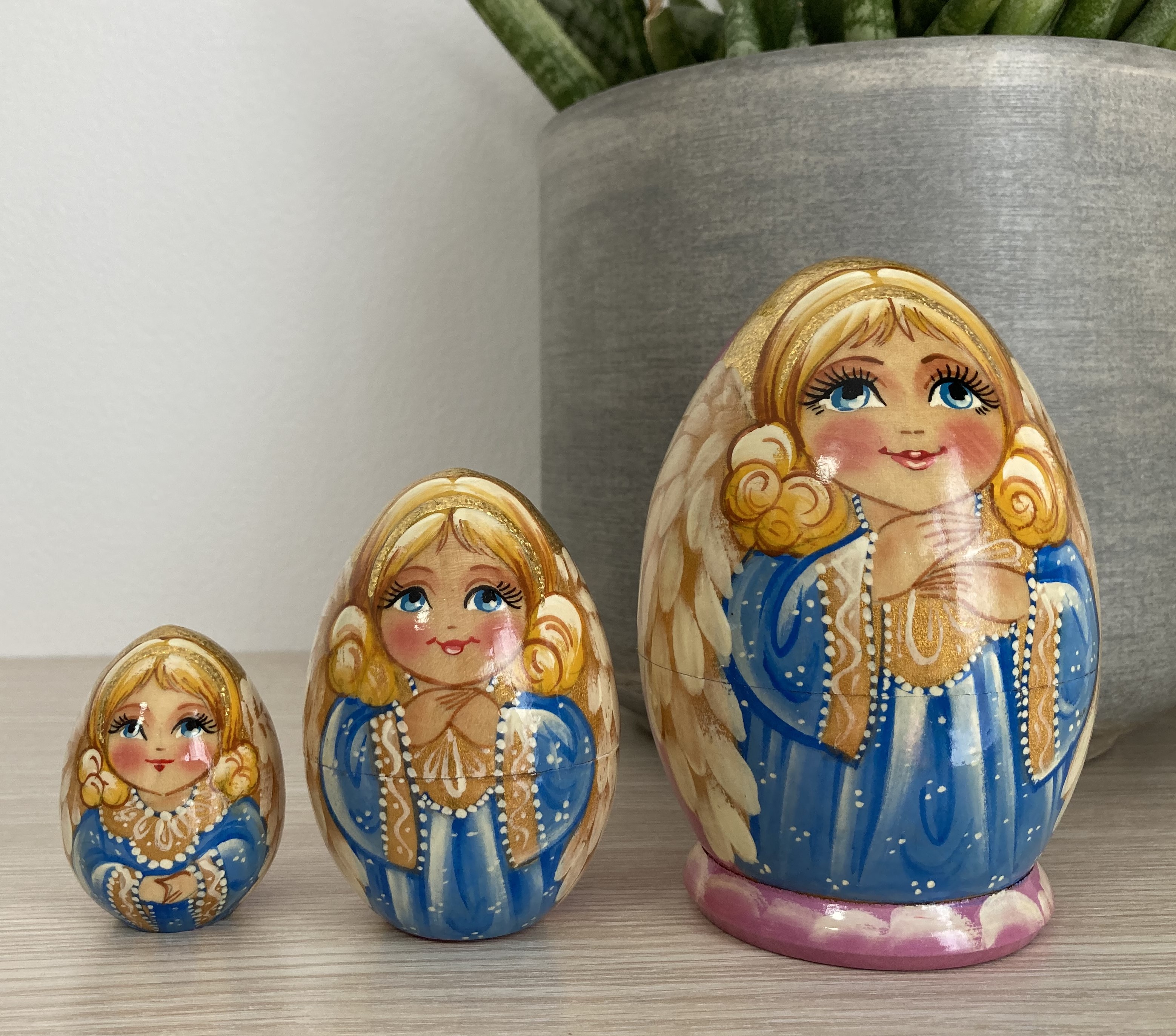 ตุ๊กตาแม่ลูกดกรัสเซีย (Matryoshka) - From Russia With Love "Lovely Angel Nesting dolls"