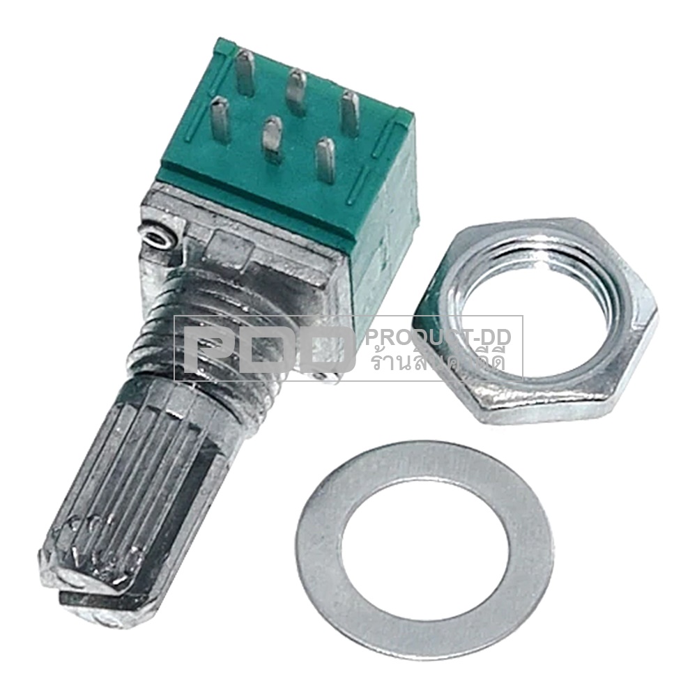 Volume B50K 6ขา ตัวสีเขียว VR วอลลุ่ม ปรับเสียง วอลลุ่มปรี วอลลุ่มแอมป์