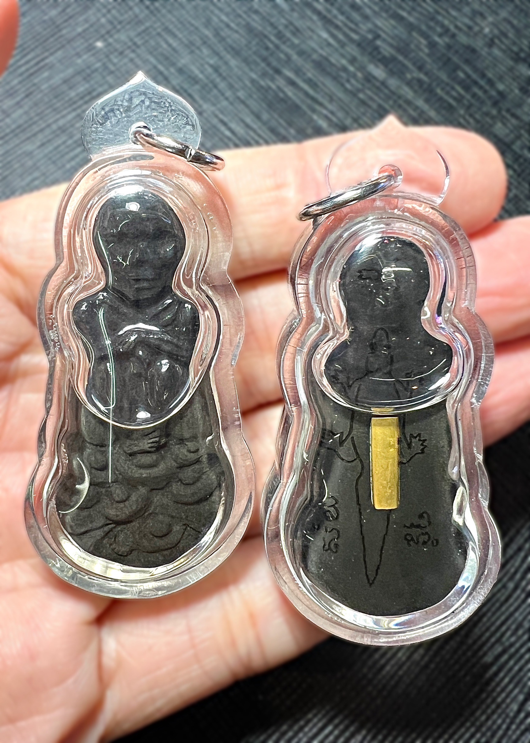โหงพรายกระซิบ (รุ่น2, เนื้อผงเลี่ยมน้ำมัน) Ghost Whisperer. (2nd batch, powder material, inlaid with oil) SKU-03788