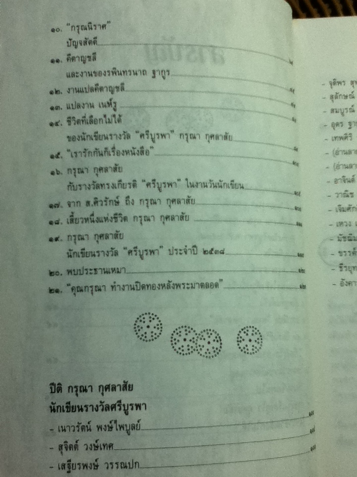 นักเขียนรางวัล"ศรีบูรพา" กรุณา กุศลาสัย ผู้ไม่ยอมแพ้ชะตาชีวิต/ คมเดือน เจิดจรัสฟ้า