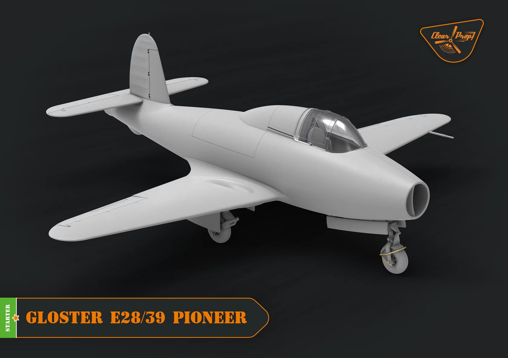 โมเดลเครื่องบิน Clear Prop Models 1/72 CP72007 GLOSTER E28/39 PIONEER