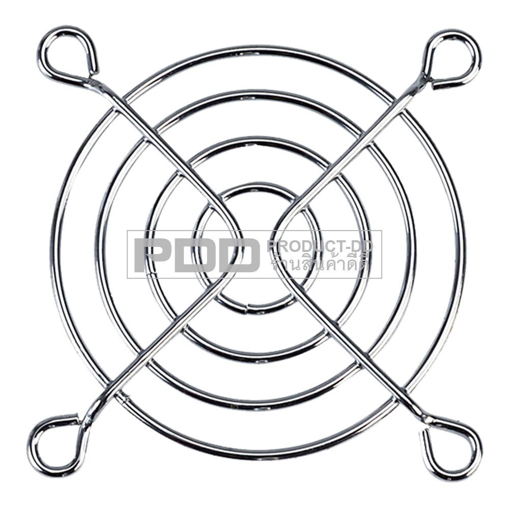 (แพค 10 ชิ้น) ตะแกรงพัดลมเหล็กชุบ สำหรับพัดลมแบบเหลี่ยม 2.5 นิ้ว 6x6 ซม.