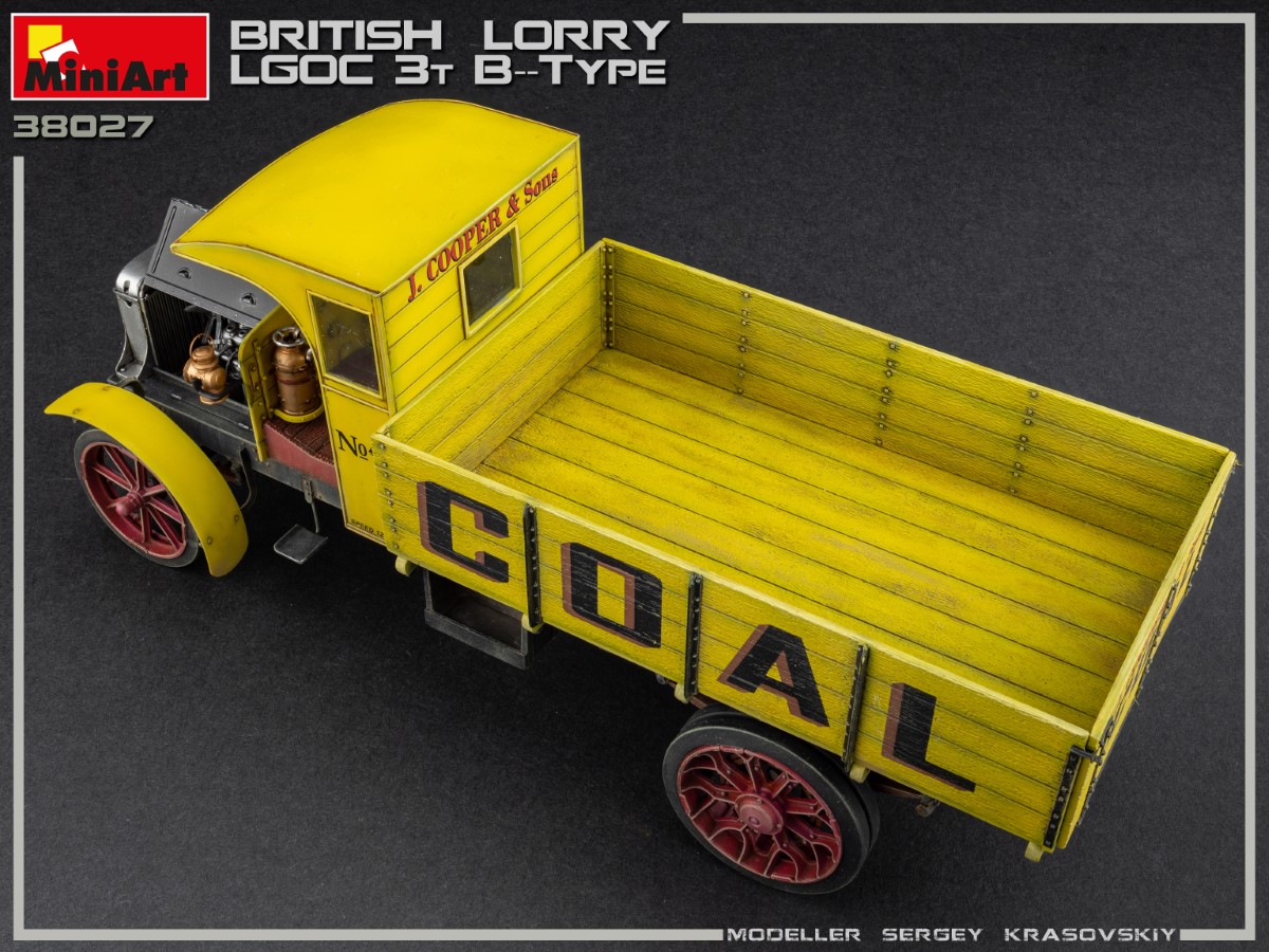 โมเดลรถบรรทุก MiniArt ขนาด 1/35 MI38027 British Lorry 3T LGOC B-Type
