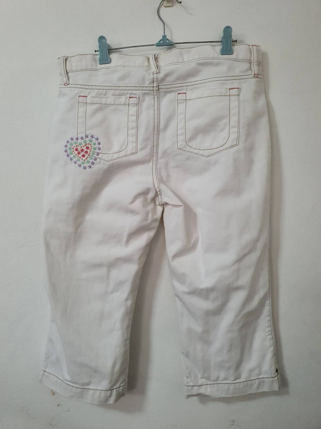 FF06554 กางเกงยีนส์ สีขาว มือสอง GAP เอว 32 นิ้ว