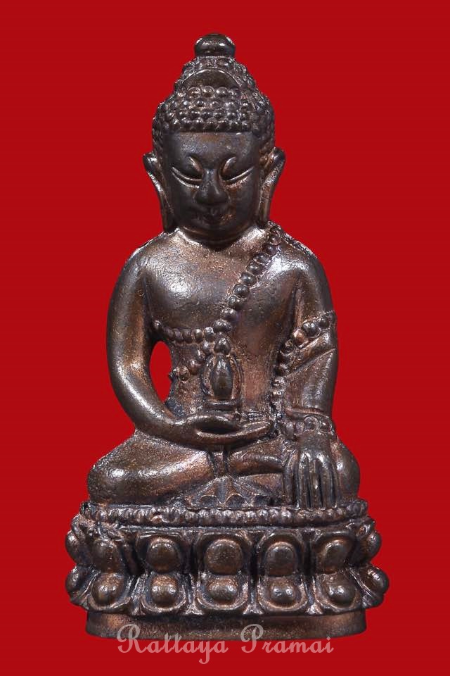 พระกริ่งเทียนตี้ ครูบากฤษดา วัดสันพระเจ้าแดง จ.ลำพูน เนื้อสัตตะธาตุ (องค์ที่5)