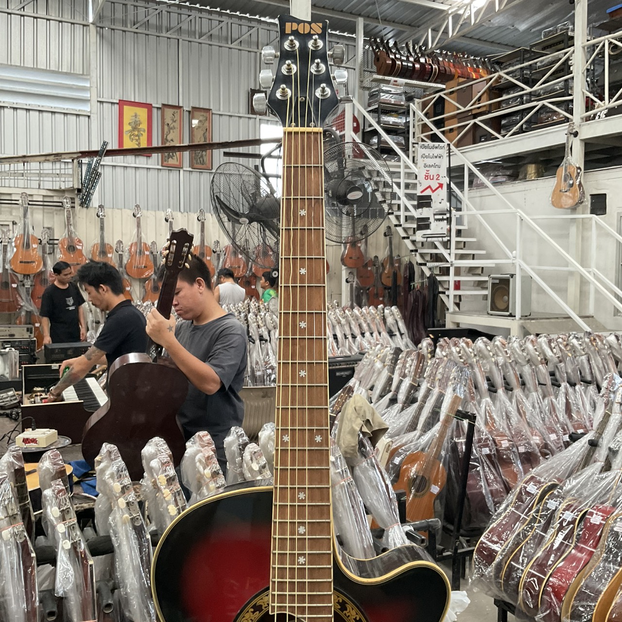 กีต้าร์โปร่งไฟฟ้า POS : AWE-500RBS