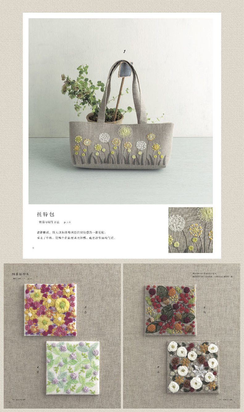 (Pre-order) หนังสือแบบปักผ้าของ Eiko Hirao