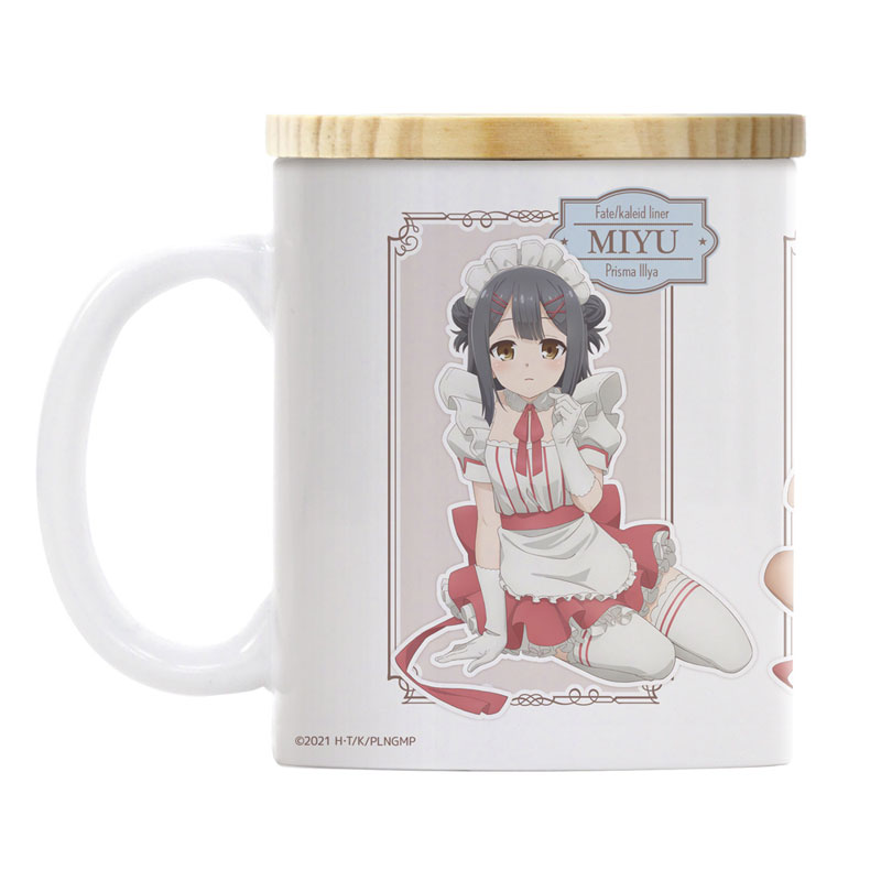 Fate/Kaleid Liner Prisma Illya: Licht - The Nameless Girl Waitress Uniform Illya & Miyu & Chloe Full Color Mug w/Lid(Pre-order)