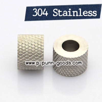 ลูกปัด Stainless Steel ทรงกระบอก 12x9มม.