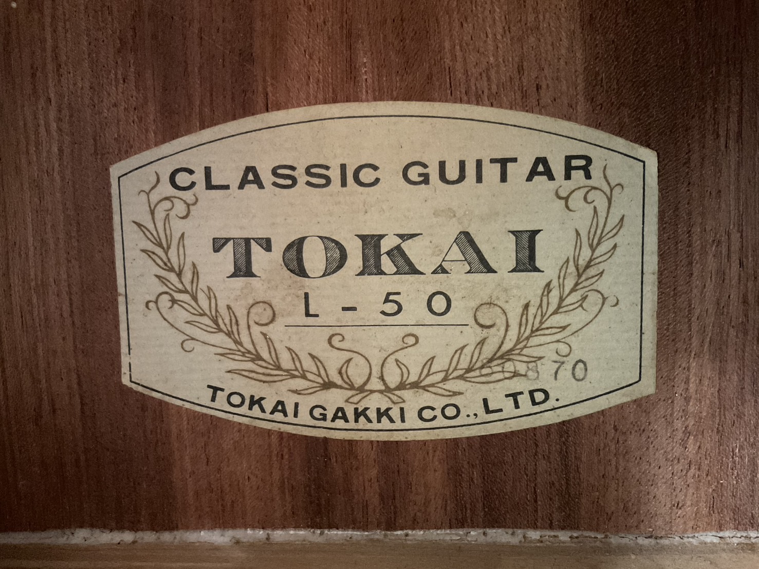 กีต้าร์คลาสสิค TOKAI : L-50