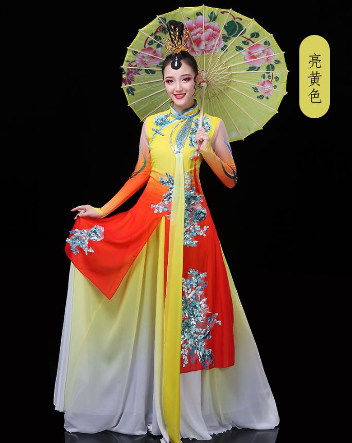 2019 ชุดฟ้อนรำจัสมินสตรีจีน 2019茉莉花古典舞演出服女飘逸 2019 Chinese Female Jasmine Classical Dance Costume