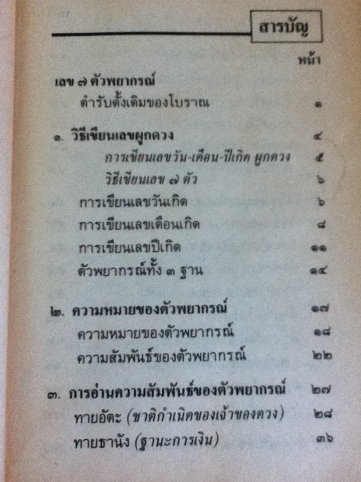 ตำราเลข 7 ตัว พยากรณ์