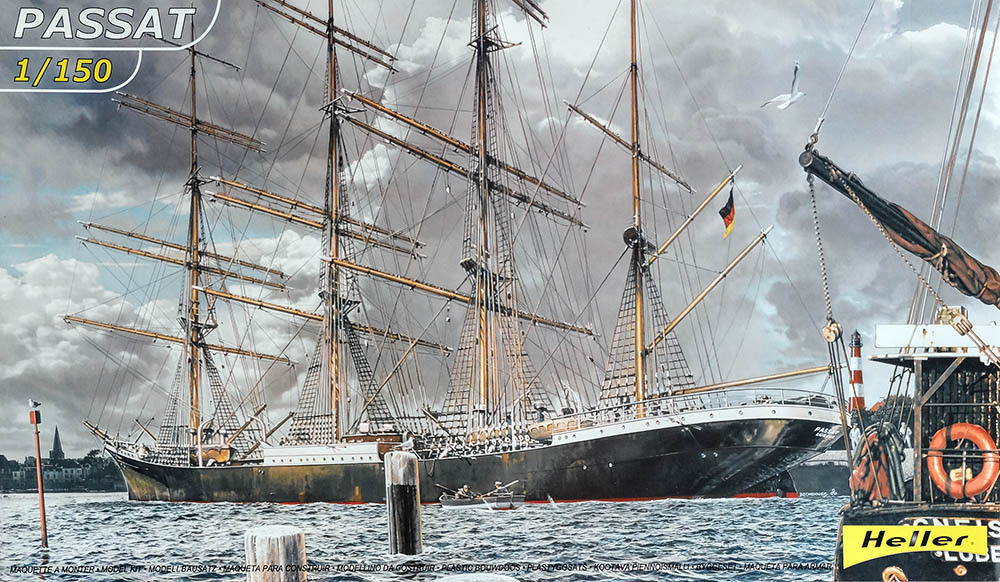 โมเดลเรือเดินสมุทร ขนาด 1/150 Heller HL80888 Passat 1911 German Sailor Ship German Barque