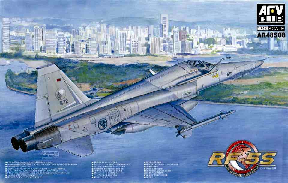 โมเดลเครื่องบิน AFV Club ขนาด 1/48 AR48S08 Northrop RF-5S Tiger Eye Singapore Air Force