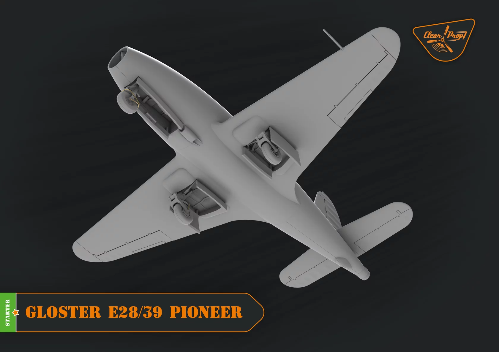 โมเดลเครื่องบิน Clear Prop Models 1/72 CP72007 GLOSTER E28/39 PIONEER