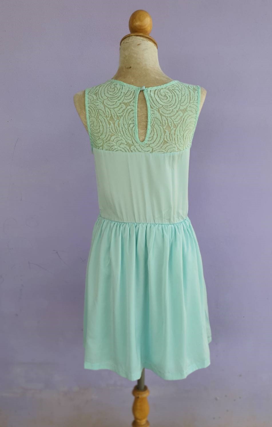 FF02675 เดรสแฟชั่น สีฟ้า แบรนด์ Jaspal อก 33 นิ้ว