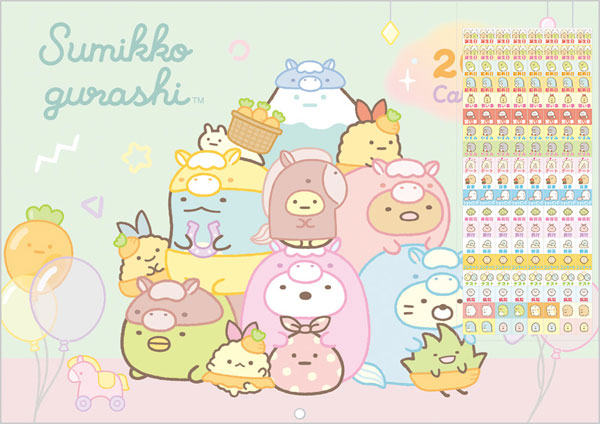 CD40201 Sumikko Gurashi Hanging Wall Calendar (A4)(Released)