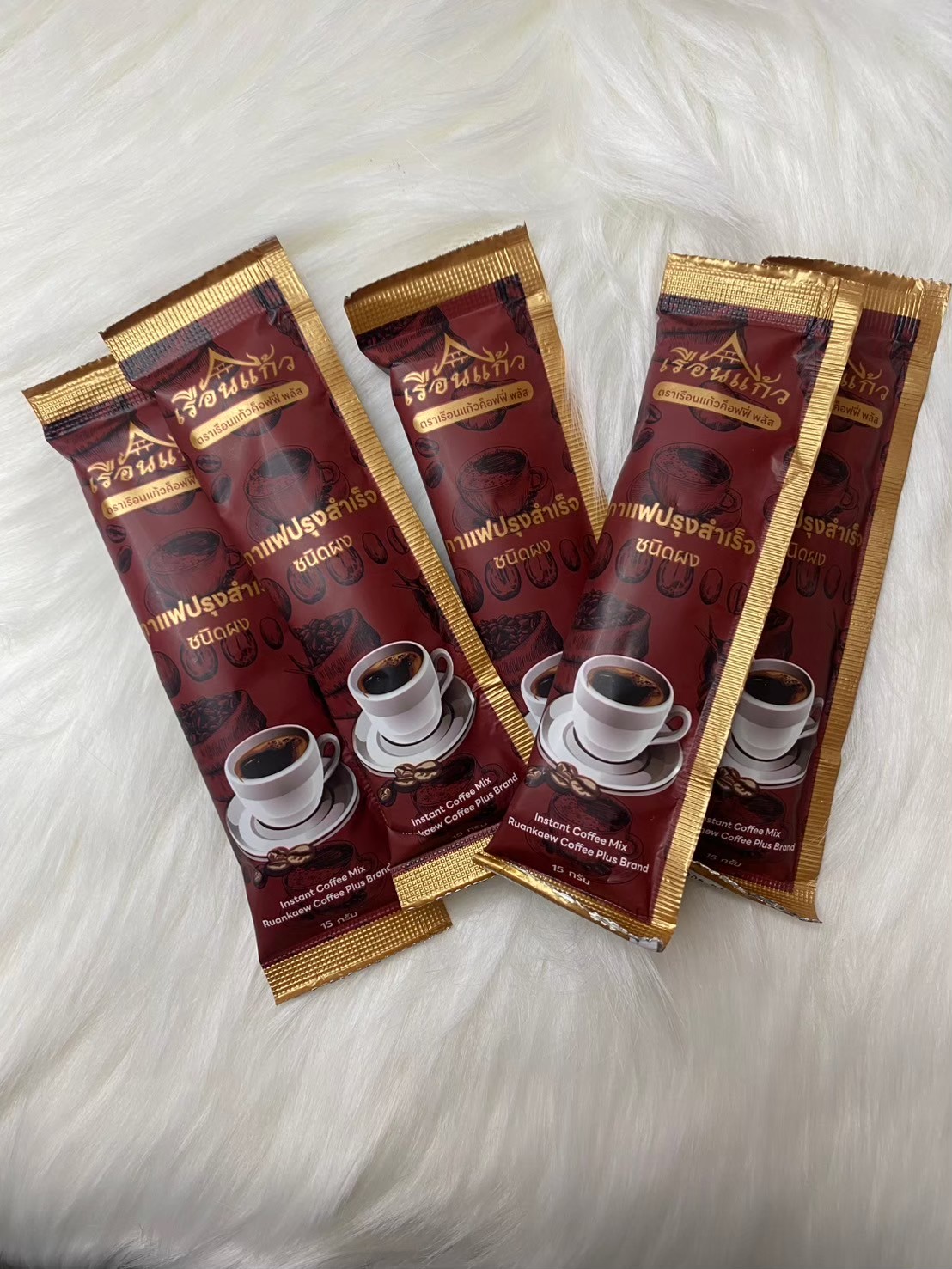 กาแฟปรุงสำเร็จ ชนิดผง ตราเรือนแก้วค็อฟฟี่ พลัส 30ซอง