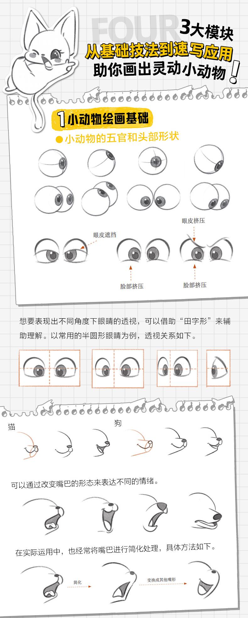 (ลดราคา-มีรอยจากการขนส่ง) หนังสือ HOW TO DRAW ANIMALS เทคนิควาดสัตว์และรวมภาพตัวอย่าง