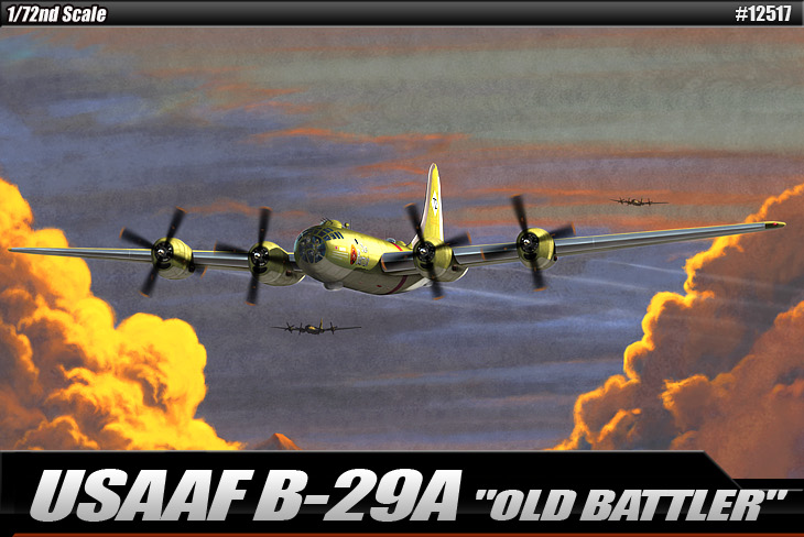 โมเดลเครื่องบินจำลอง Academy ขนาด 1/72 AC12517 USAAF B-29A OLD BATLER