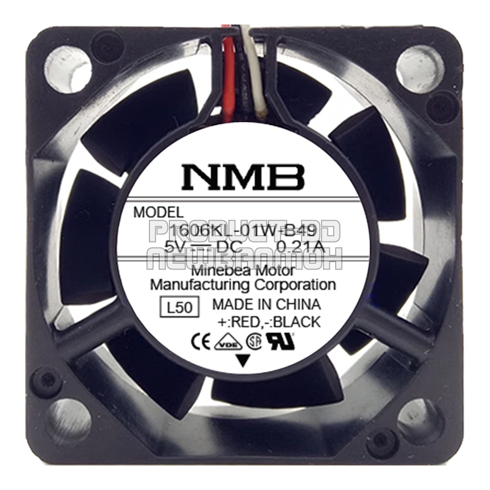 1606KL-01W-B49 พัดลมระบายความร้อน DC 5V Ball Bearing 1.5 นิ้ว (4x4x1.5 ซม.)