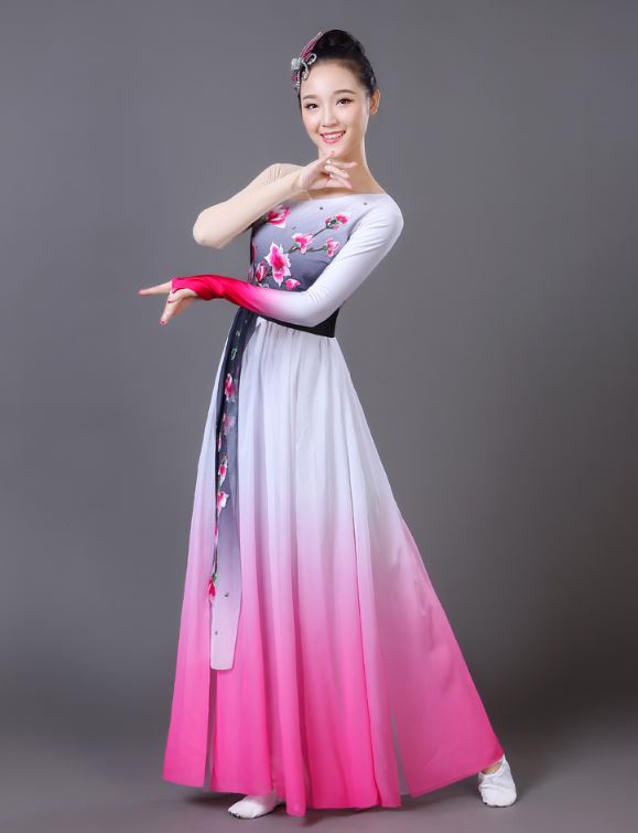 2019 ชุดสตรีสำหรับการฟ้อนรำพัดจีน 2019新款现代扇子舞套装 2019 New Chinese Female Modern Fan Dance Costume