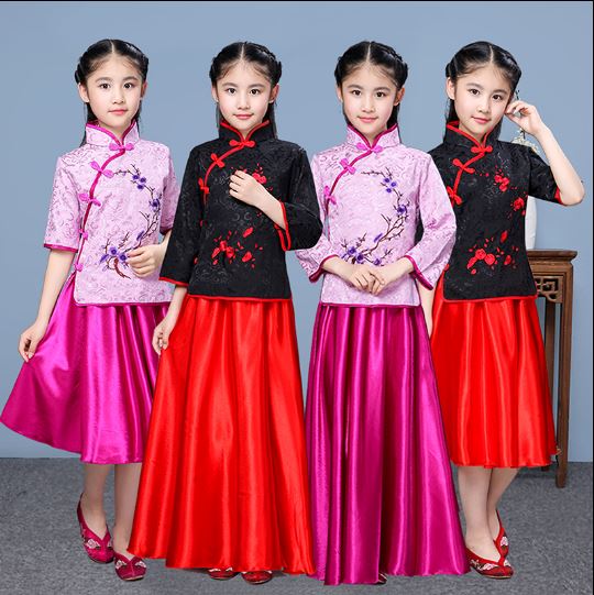 ชุดเด็กผู้หญิงสมัยสาธารณรัฐจีน 儿童古装民国服装 Girl Costumes Republic of China