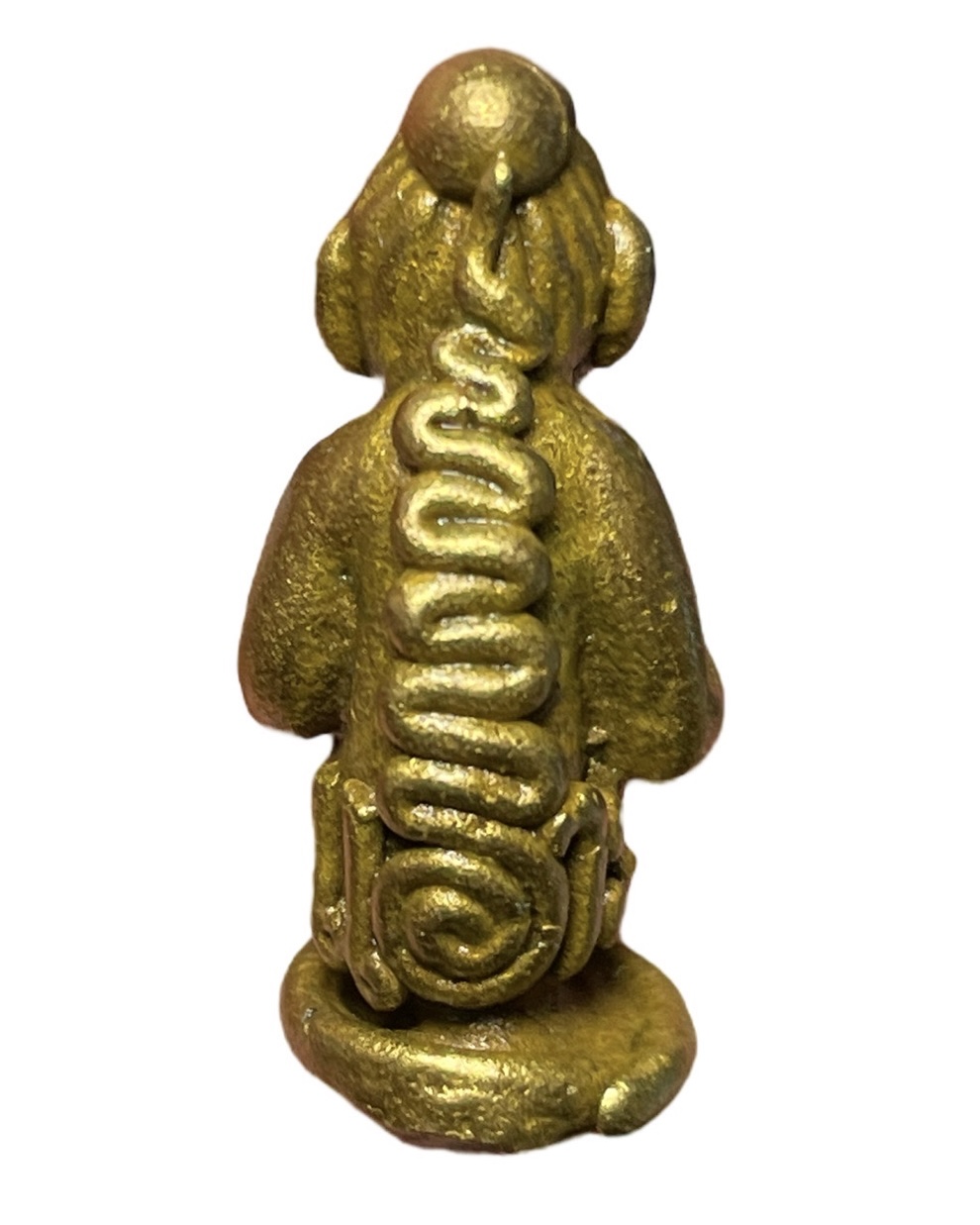 กุมารดูดรก (รุ่นไหว้ครู ๖๕, ทองดอกบวบ) Eating Placenta Kuman Thong (Serie: Wai Kru 65, Brass) SKU-02974