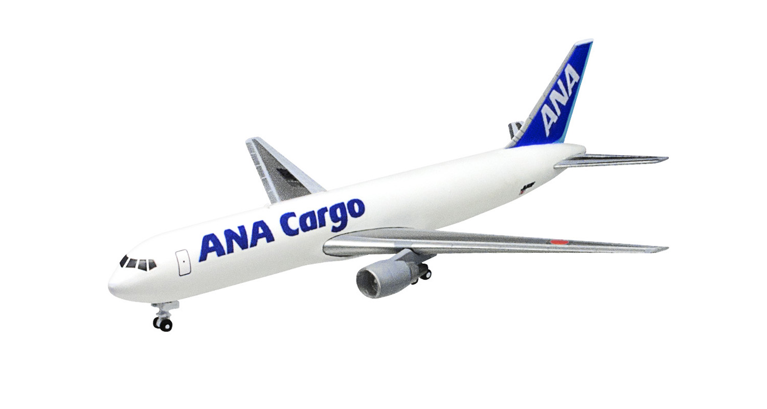 โมเดลเครื่องบินจำลอง ยี่ห้อเอฟทอย ขนาด 1/500 F-toys ANA Wing Collection 5 #6 BOEING 767-300F ANA Cargo