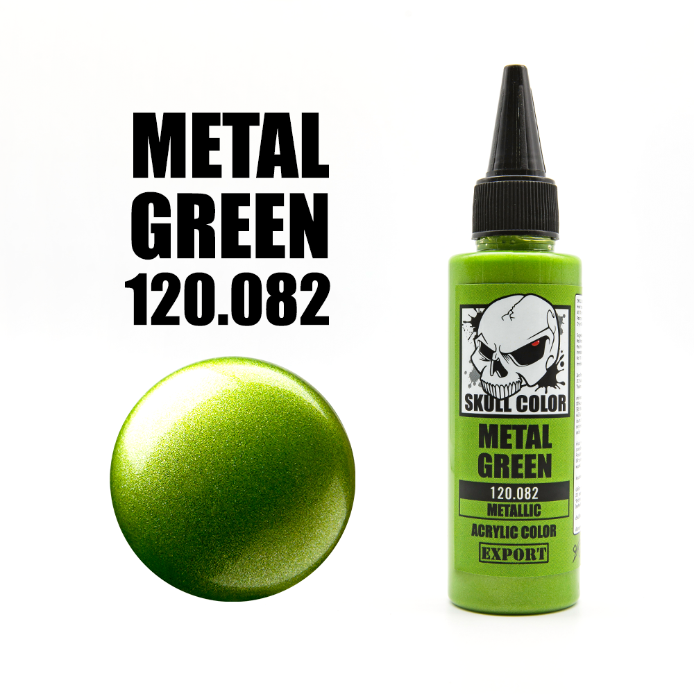 สี Skull Color Metallic SK120.082 Metal Green 60ml