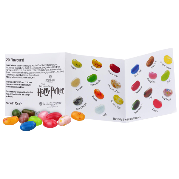 Bertie Botts Beans Souvenir Tin เบอร์ตี้บอตต์ เยลลี่เม็ดทุกรส กล่องแบบเดียวกับภาพยนตร์