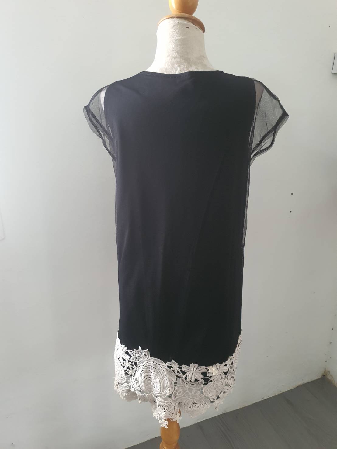 FF06109 เดรสแฟชั่น สีดำ มือสอง อก 34-35 นิ้ว