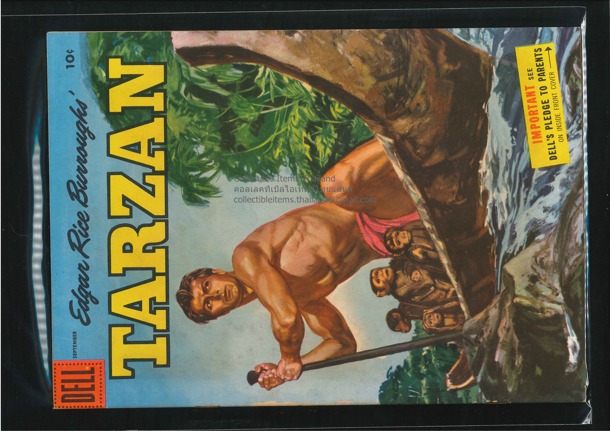[หนังสือการ์ตูนค่าย EC Comics] Tarzan Vol.1, No.72 Sep. 1955