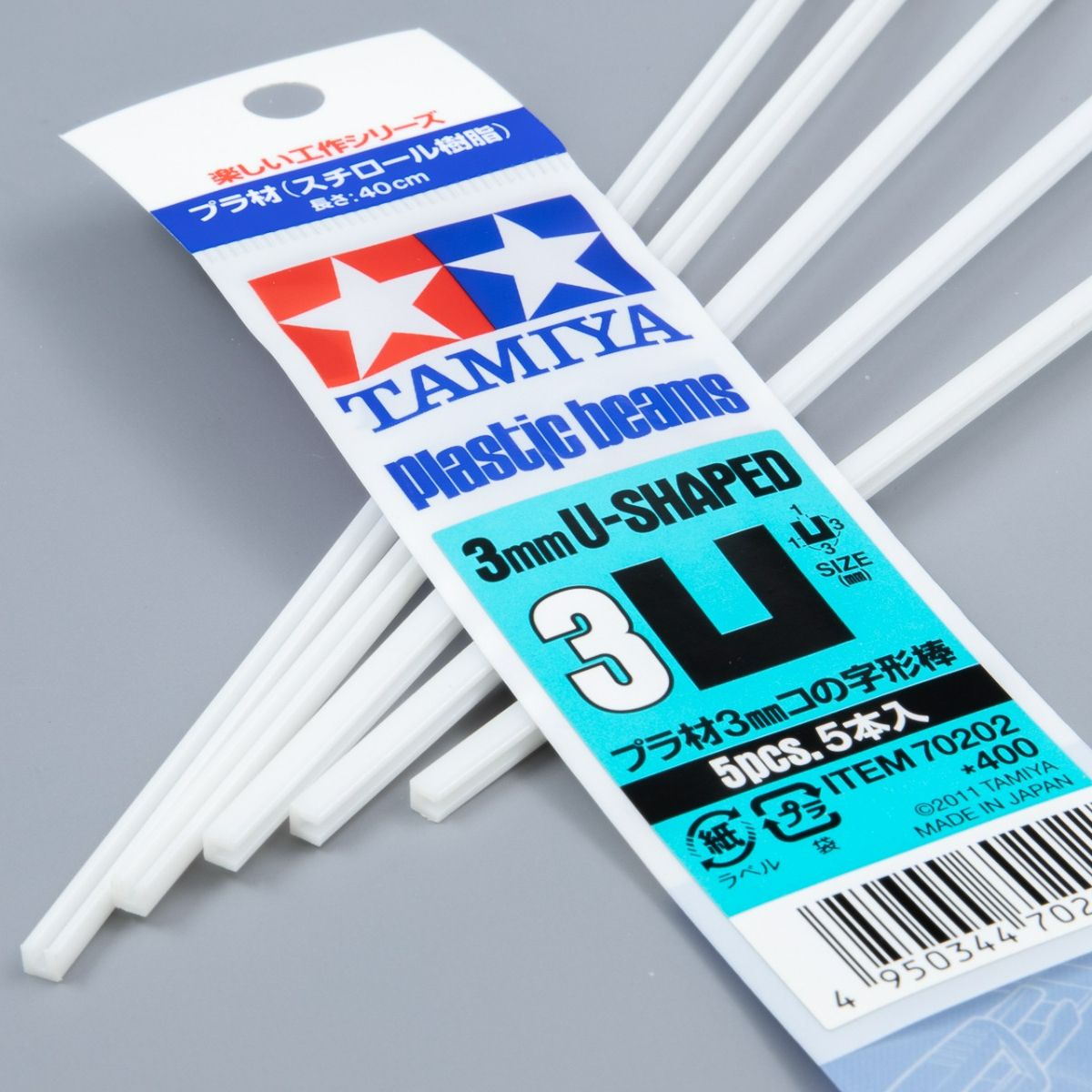 TA70202 PLASTIC BEAMS 3mm U *5