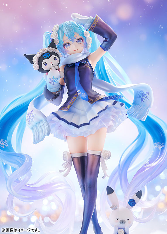 Character Vocal Series 01 Hatsune Miku Snow Miku x Kuromi 1/7 Complete Figure(Pre-order)