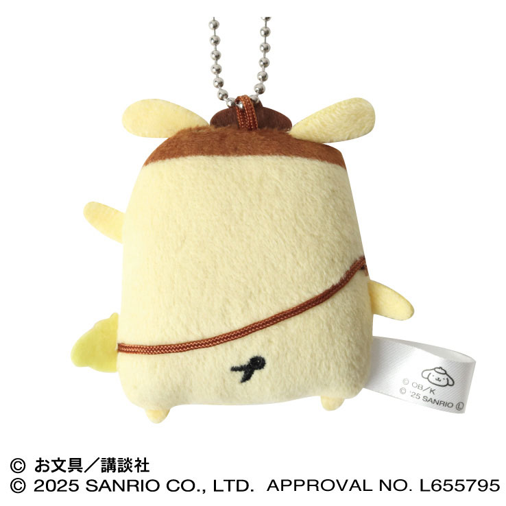Pom Pom Purin x Obungu to Issho Flat Plush Mascot (3) Purin-san(Pre-order)