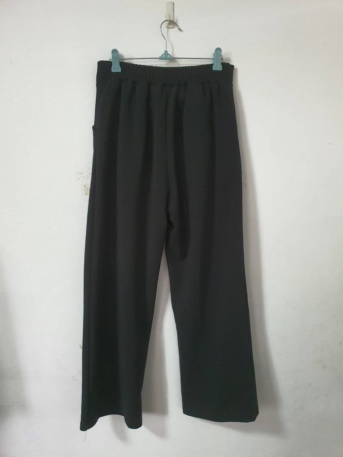 FF06402 กางเกงผ้า มือสอง สีดำ เอว 28-32 นิ้ว