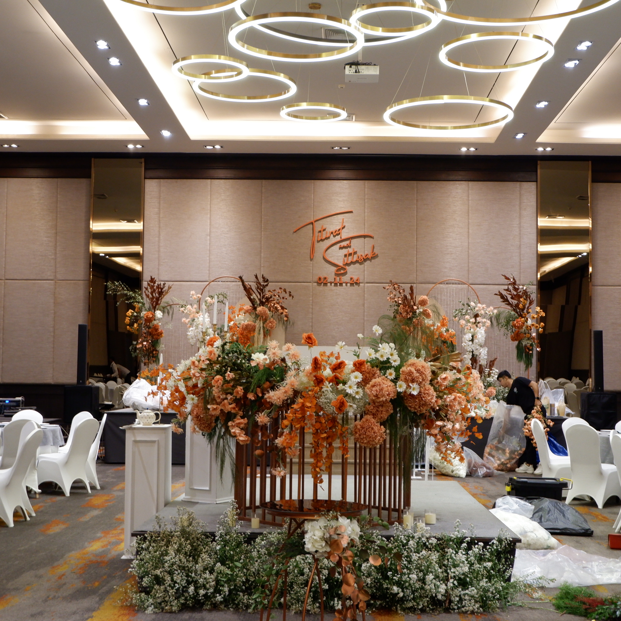 รับจัดเลี้ยงอาหารญี่ปุ่น งานแต่งงาน ที่ THE HALLS wedding