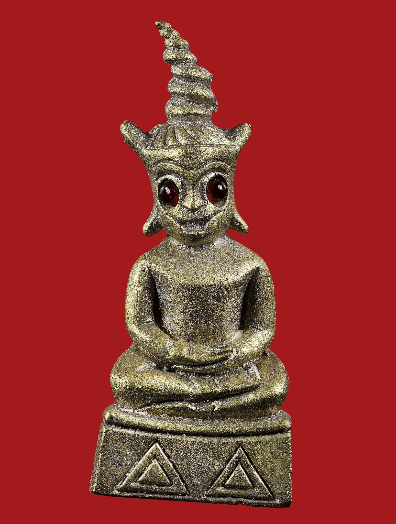 พญางั่งมหามนตราจันทร์เสี้ยว (เนื้อปรอทหุงสำเร็จ) Supreme Mantra Crescent Moon Ngang. (supreme mercury material) SKU-04040