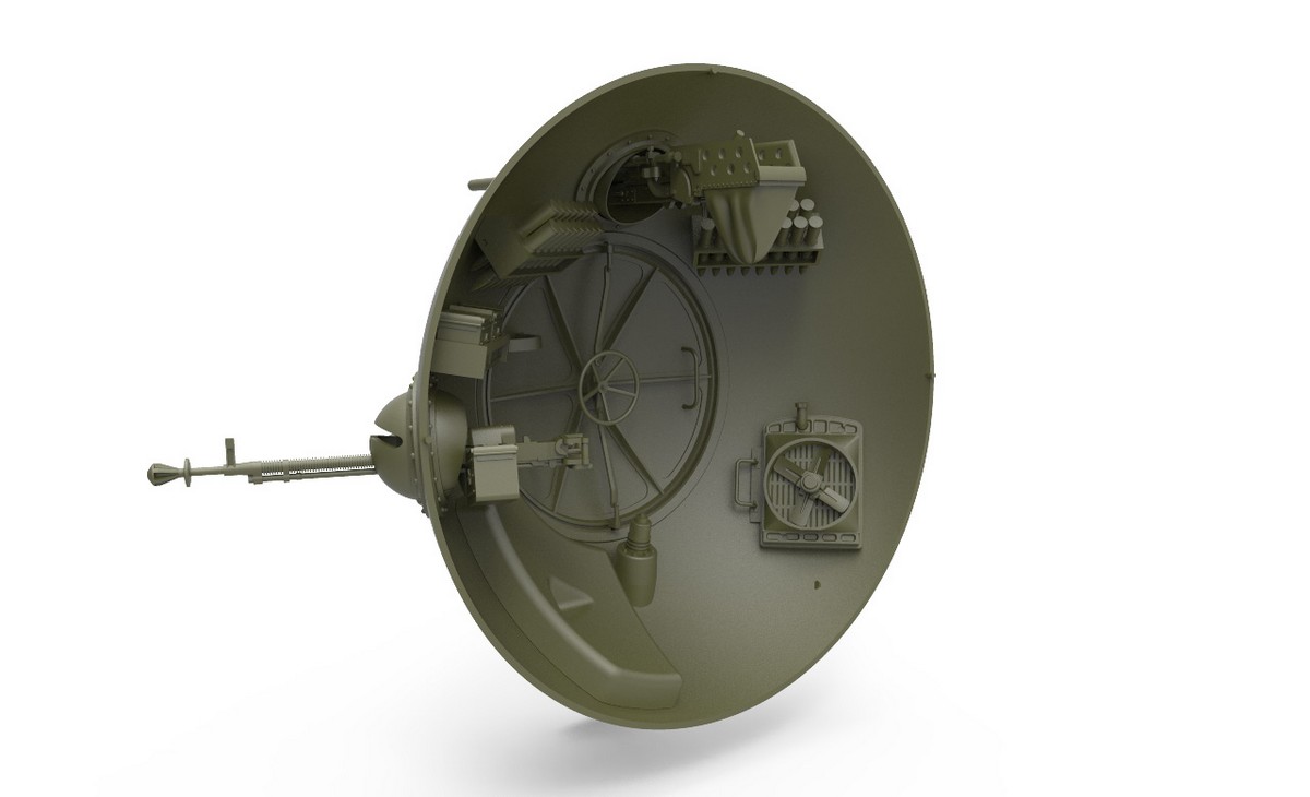 โมเดลรถถังบอลโซเวียตและชุดตกแต่งภายใน MiniArt ขนาด 1/35 MI40001 SOVIET BALL TANK “Sharotank” INTERIOR KIT