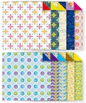 กระดาษลายเกาหลีแผ่นเล็ก (แบบที่ 1-4) Jong-i jeobgi