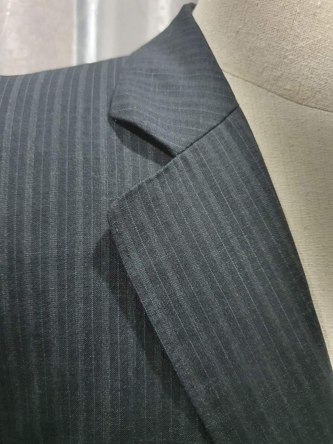 Suit0002 เสื้อสูท มือสอง นำเข้า สีดำ HILL TEUN อก 44 นิ้ว