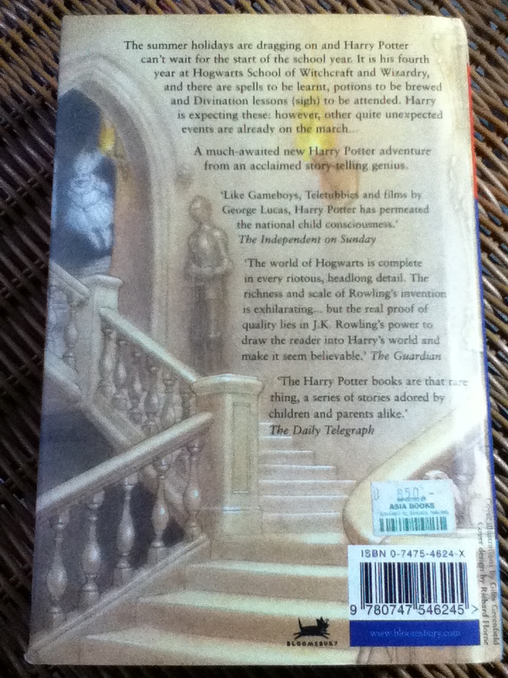 HARRY POTTER and the Goblet of Fire (ปกแข็ง)/ J.K. ROWLING