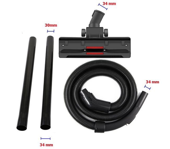 DB60010 ชุดอุปกรณ์เครื่องดูดฝุ่น ชุดท่อดูดฝุ่น ความยาว 1.5 เมตร (ท่อดูด+ข้อต่อ+หัวดูด)