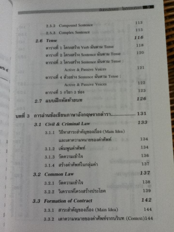 ภาษาอังกฤษเบื้องต้นสำหรับนักกฎหมาย/ จันทรลักษณ โชติรัตนดิลก