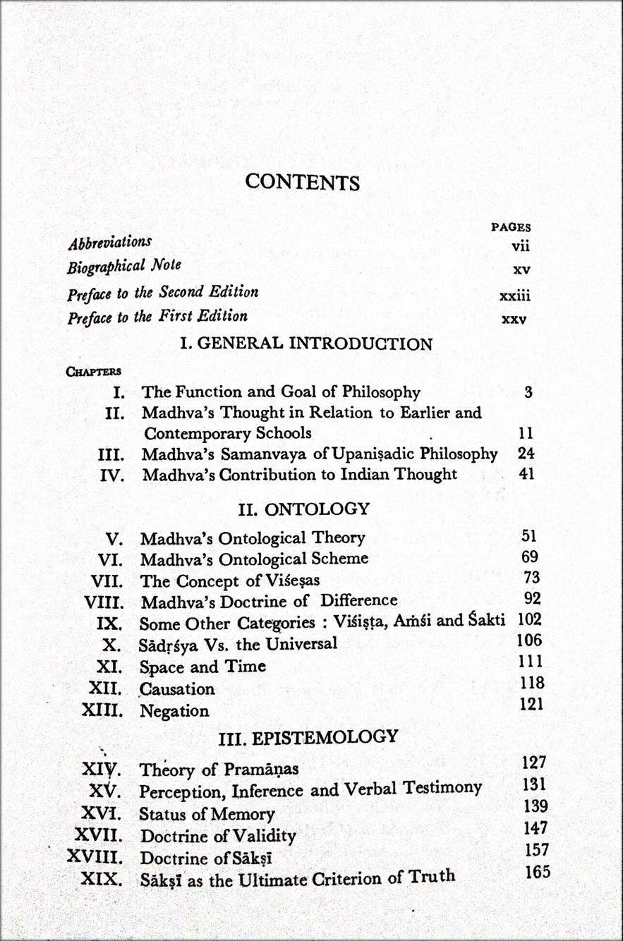 ปรัชญาของศาสดามัธวาจารย์ (Philosophy of Sri Madhavacarya)