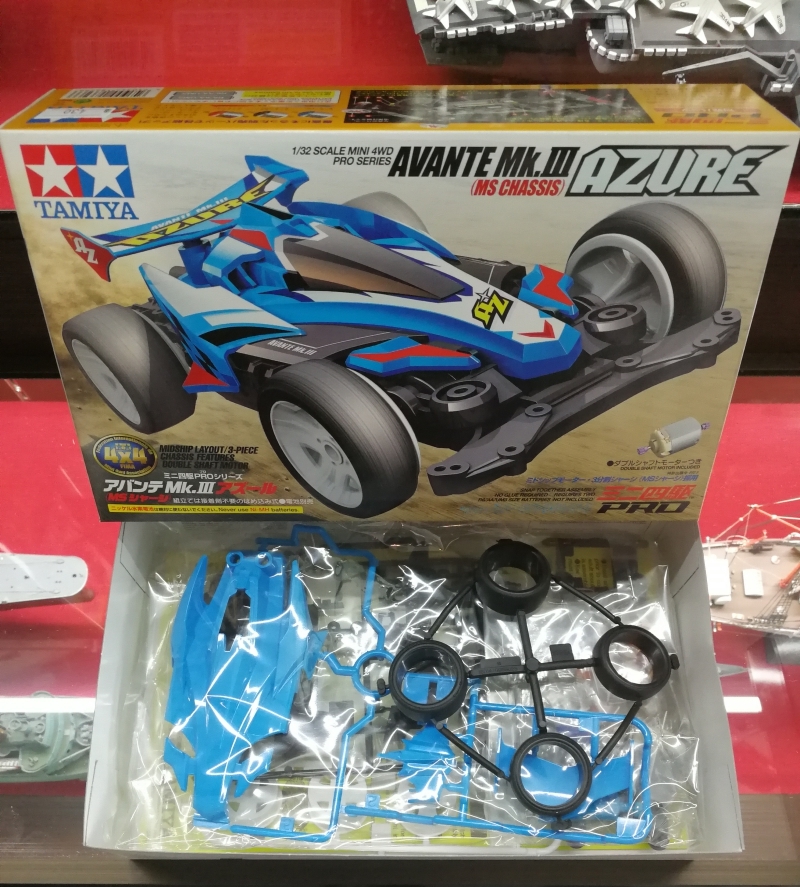 รถมินิ 4WD ทามิย่า ขนาด 1/32 Tamiya Mini 4WD TA18626 Pro Avante Mk.III Azure (MS Chassis)